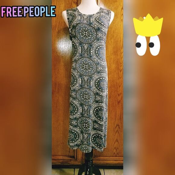 FREE PEOPLE paisely Dress - Picture 1 of 5